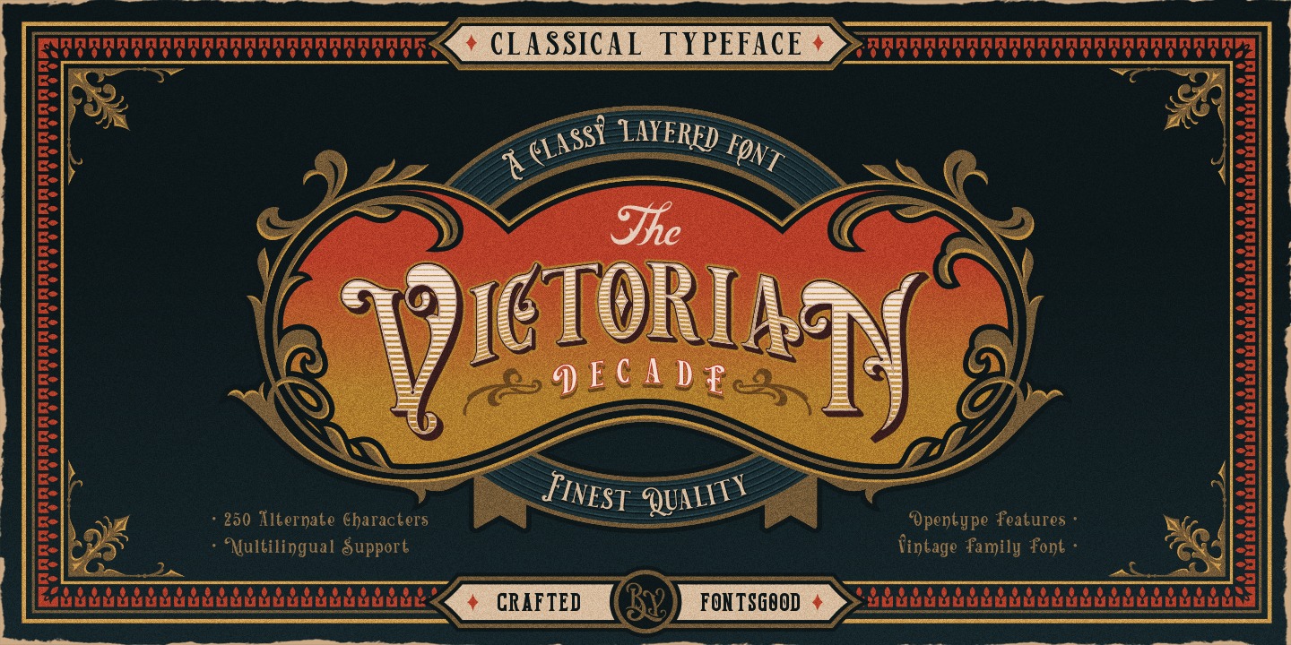 Шрифт Victorian Decade